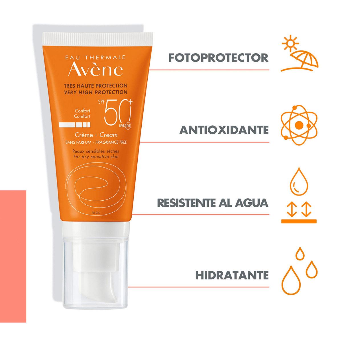Bloqueador crema fps50+ facial
